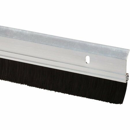 ALL-SOURCE 2 In. W. x 36 In. L. Silver Aluminum Premium Brush Door Sweep SB36DI